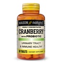 MASON NATURAL Cranberry s probiotickým, 2 měsíční dodávky, vysoce koncentrované, podporuje normální imunitní zdraví a močový systém, 60 tablet