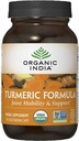 Organic India Kurkumin Bylinný dodatek - Společná mobilita a podpora, Podpora imunitního systému, Zdravá zánětlivá odpověď, Celý kořenový dodatek, Organic Trikatu - 90 Kapsle
