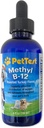 PetTest Methyl B12 Vitamin Liquid Drops 4fl oz (5000 MCG) Dodatek s methylkobalaminem pro diabetická zvířata, Maximální absorpce pro zvýšení energie pro psy a kočky