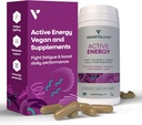 Aktivní energetické doplňky - Únava - Bojové C & B vitamínové doplňky - Vitamin dodatek w / Folát, Železné a adaptogenní Byliny - Caffeine- Free Multivitaminové kapsle (60 Počítá)