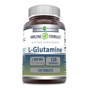 Amazing Appendias L Glutamin 1000 Mg Tablety CARL 124; Amino Acid Dodatek pro muže a ženy CARL 124; Non- GMO CARL 124; Gluten Free CARL 124; Made in USA CARL 124; (1 balení, 120 Počet)