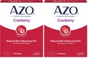 AZO Cranberry Močové Trakt Zdraví Dodatek, 1 Podání: 1 Sklenice brusinkové šťávy, Cukr zdarma Cranberry pilulky, 50 Počet (Balení po 2)