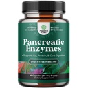 Pankreatin trávicí enzymy Digestion for Gut Health - Pankreatické trávicí enzymy pro ženy a muže s proteázou, Lipázou a Amylázou - Bloating, Žaludek Zdraví, Tuk, Karb & Protein - 60 Počet
