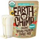 PowChimp Organic Vegan Protein Powder - s probiotiky - non GMO, mléčné výrobky zdarma, nesyrovátka, rostlinné bílkoviny prášek pro ženy a muže, gluten zdarma - 26 Služeb 32 Oz (Plain & Neslazené)
