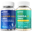 Lipozomální vápník AKG dodatek 1500mg + Vegan Omega 3 dodatek 1000mg