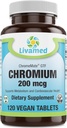 Livamed - Chrom 200 mcg (ChromeMate GTF) Veg Tabs 120 Počet