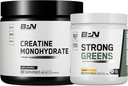 BARE VÝKONNOST VÝPOČET BPN Creatine Monohydrát & Silná zelená Bundle