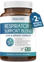 Respirační Lung Zdravotní dodatek - Intenzivní Lung Support Supplement Pomáhá podpořit Clear Airways Mucus odstranění a sezónní nebo rok kolo Detox - Vegan Herbal Non- GMO Formule (2 měsíce dodávky)