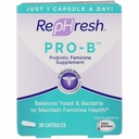 RepHresh Pro-B Vaginální Probiotická Feminence dodatek Jedna láhev 30 počet