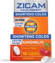 Zicam Cold Remedy Zinek Rapidmelts, Cherry Flavor, 18 Count (balení po 1)