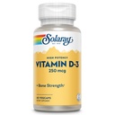 SOLARAY Vitamin D3 10000IU (250 mcg) - Vysoce potentní vitamin D - s VIT D3 jako cholekalciferol - Dodatek pro silnou kostru a imunitní podporu - 60denní záruka, 60 porcí, 60 VegCaps