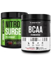 Jacked Factory Nitrofresh Pre- cvičení v Cherry Limeade & BCAA ve ovocném punči pro budování a obnovu svalů