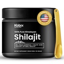 Kobix Pure Himalayan Shilajit Resin, High Nutritional Potency, 85 + Stopy Minerály Humic & Fulvic Acid, Imunitní podpora pro muže a ženy, 3. strana US Lab Tested- 30g