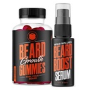 Wild Willies Beard Growth Dual Threat: Beard Growth Gummies and Serum Kit for men - Biotin, Kofein & Essential Growth Oil for Fuller, Silnější Facial Hair - Beard Vitamins & Enhance Beard Growth