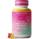 Pink Stork Celkem Postnatální vitamínové gumy - Multivitamin pro poporodní zotavení a podporu laktace - kyselina listová, B6, & Vitamin C - Postpartum Essentials - 60 Gummy Vitamíny