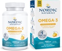 Nordic Naturals Omega33 in Fish Gelatin, Lemon Flavor - 60 Fish Gels - 690 mg Omega33 - Fish Oil - EPA & DHA - Imunitation Support, Brain & Heart Health, Optimal Wellness - Non- GMO - 30 Servings