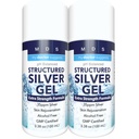 Koloidní stříbrná gelová extra síla - 35ppm Activated koloidní stříbrná gel pro maximální potenciál - Made in USA - Strukturovaný vzorec v pohodlném 2 balení