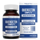 Quercetin Complete ® Quercetin Phytosom s 50X vyšší absorpcí, Klinicky osvědčený a patentovaný Quercefit - Nejúčinnější forma Quercetinu - Vylepšená bromelain, zinek a vitamín C (60 Kapsle)