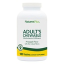 NaturesPlus Žvýkací Multivitamin pro dospělé - 180 Vegetariánských tablet - Ananas Flavor - Doplněk pro přírodní potraviny pro celkové zdraví, Energie - Bezlepkové - 180 Služeb