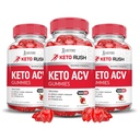 Odůvodněné laboratoře (3 Pack Keto Rush Keto ACV Apple Cider ocet Boost připravený s granátovou řepou Juice Powder B12 Vegan Non GMO 180 Gummies