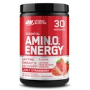 Optimum Nutrition Amino Energy - Předcvičení se zeleným čajem, BCAA, aminokyseliny, Keto Friendly, Green Coffee Extract, Energy Powder - Juicy Strawberry Burst, 30 Servings (Balení May Vars)