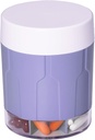 Betife Extra Velký dodatek Pořadatel, Týdenní pilulka Pořadatel Láhev, Denní Pill Dipenser se 7 Velké Compartments, Organizátor držet 7 den vitamin Medikace, 21 štítků a čisticí kartáč (Purple)
