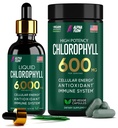 (Bundle) Tekutý chlorofyl Kapsle & Chlorofyl Kapsle - Přírodní energie, imunitní podpora, vnitřní čerstvost a antioxidant dodatek
