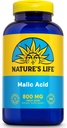 Příroda 's Life Malic Acid Supplement 800 mg - Zdravá svalová funkce a buněčná podpora energie - Dietní ovocná kyselina - 60denní záruka vrácení peněz, Laboratoř ověřena - 250 Služeb, 250 Kapsle