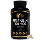 Cocó March N.M.D. Selen 200 mcg - doplněk pro podporu štítné žlázy a imunity - Esenciální minerální látky pro metabolismus a antioxidační obranu - Gluten zdarma, mléčné výrobky zdarma & Vegan - 3 měsíce dodávky, 90 Veg Kapsle