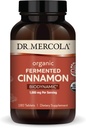 Dr. Mercola Biodynamické organické fermentované Skořice - Podporuje Metabolické zdraví - High- Flavonoid Skořice Extract - USDA Organic, Non- GMO, gluten- Free & Soy- Free - 180 Tablety