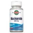 Kal Niacinamid 250mg tablety, vitamin B3 doplněk pro zdraví pokožky, energetický metabolismus, Nerve, Circulation and Digestion Support, Enhanced Absorption Activabs, Vegan, 100 Služeb, 100 tablet