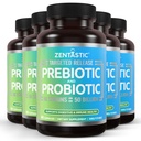 Zentastické Probiotika & Prebiotika Dodatek - 50 Miliardy CFU - pro muže a ženy Imunitní a trávicí zdraví - 16 Strains - Vysaditelné - 300 Pozdržené uvolnění Veggie Kapsle