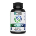 Zhou 3 Day Renew - Probiotika pro trávicí zdraví, Probiotika pro muže a ženy, Gut Health & Natural Reset Supplement s Ginger a Aloe - 27 Veg Caps