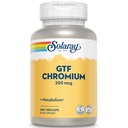 Solaray GTF Chromium 200mcg - čistý chrom GTF 200 mcg dodatek, podporuje metabolické funkce a celé tělo zdraví pro muže a ženy - 200 Veganské kapsle