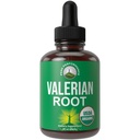 USDA Organic Valerian Root Liquid Drops Dodatek. Vegan Extract tinktura pro relaxaci, spánek, klid. Velká alternativa k Valerian Kapsle. Nulový cukr, gluten zdarma doplňky pro ženy a muže