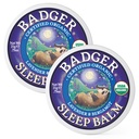 Badger Sleep Balm, Organic Essential Oil Aromatherapy Natural Sleep Ball pro dospělé a děti, Relaxing & Calming Lavender & Bergamot Natural Sleep Support, .75 oz Tin, 2-Pack