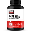 FORCE FACTOR DMAE dodatek pro koncentraci, soustředění a zdravou kognitivní funkci, doplněk mozku a neurotransmiter Support, Vegan, Non- GMO, 100 Kapsle