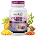 MoxyVites Spore Probiotic Complex - All In One Prebiotics and Probiotics for Digestive Health, Postbiotic, Digestive Enzymes Denní dodatek - Spore based Probiotic for Women & Men
