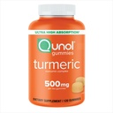Qunol Turmeric Gummies, Gummy s 500mg Kurkumin, Společná podpora dodatek, Ultra vysoká absorpce Tumerický Curcumin, Vegan, gluten zdarma, 2 měsíce dodávky, 120 Počet