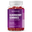 Sambucus Elderberry Gummies pro dospělé - Doplněk pro imunitní podporu s vitaminem C a zinkem - Vylepšený vzorec pro denní obranu - 120 Počet, 2 měsíční dodávka, Berry Flavor - Pohodlné Wellness