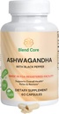 Ashwagandha s Black Pepper Ashwagandha doplňky - 60 Hrabě čisté Ashwagandha Kapsle pro imunitní podporu, Energy Boost - Non-GMO Vegan Friendly Ashwagandha Komplex