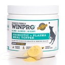 WINPRO Dog Probiotic Powder Meal Topper, Spray Sured Plasma with Prebiotics and Probiotics for Digestive Support and Gut Health for Dogs, All Breeds, Ages, and Sizes, 60 Scoops, Made in USA
