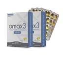 Omax3 Pro- Strength Ultra- Pure Omega33 Fish Oil - 1000 mg - Maximální profesionální kloubní a svalová podpora - EPA DHA - NSF Certified - 60 / per Softgel Blister (balení po 2)