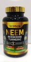 Neem Leaf dodatek - 8in1 Formule - Kombinace s Berberine, Kurkuma, Svatý Basil, Amla, Artyčoky, Mléko Thistle a Black Pepper - Imunitní podpora - 120 Kapsle pro 4 měsíce Dodávka