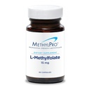 MethylPro 15mg L- methylfolát (60 kapslí) - profesionální síla aktivní methylfolát, 5-MTHF doplněk pro mood, Brain Health + Imunitary Support, Non- GMO + gluten- Free s No Fillers