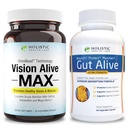 Světlé oči a zdravé Gut Bundle 124; Lutemax ® 2020, Borůvky, Borůvky, c3g z černého rybízu, Maki Berry, Saffron, Astaxanthin 124; Ginger, Artyčok Leaf, Licorice Root & Zinek Carnosinus