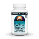 Zdroj Naturals Essential Enzymes 500mg Biologicko-Alligned vícečetný doplněk Bylinné obrany pro potravu, plyn a zácpa Relief - Silná podpora imunitního systému * - 120 Kapsle