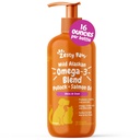 Zesty Paws Wild Alaskan Omega-3 Blend Pollock + Salmon Oil pro psy a kočky - Kožní a coat support, Omega 3 Dodatek pro domácí zvířata, 16oz