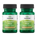 Swanson L. Reuteri Probiotic Plus w / L. Rhamnosus L. Acidophilus & FOS Prebiotic Digestive Support - Promotes Gut Health w / 7 Billion CFU per Capsule - (30 Veggie Capsules) (2 balení)