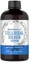 Carlyle koloidní stříbrná 124; 10 PPM 124; 8 oz (236 ml) OF 124; Nano Silver Technology Solutions PHAR124; Vegetarian, Non- GMO, & gluten zdarma dodatek
